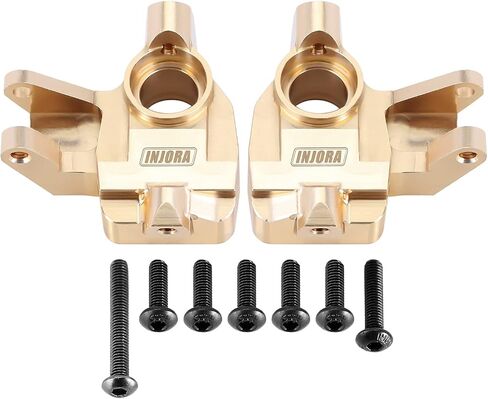 INJORA Brass Steering Knuckle Portal Cover Counterweight for Axial UTB18 Buggy 1/18 RC Car Upgrade Parts,42g/pcs in Saudi Arabia