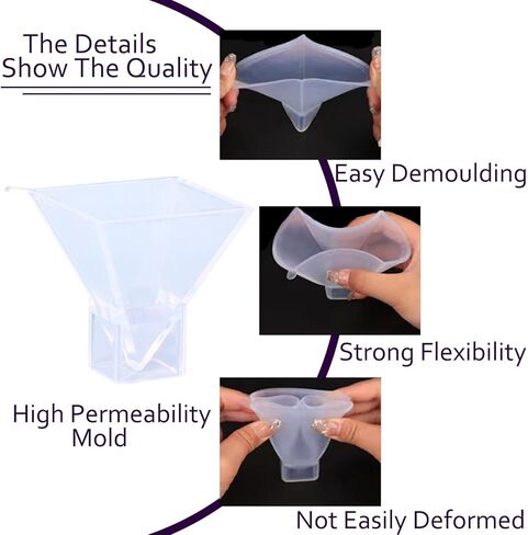 قوالب هرمية من السيليكون مقاس 3 انش للراتنج، قوالب هرمية من الراتنج للتأمل وممارسة اليوغا، قالب هرمي، ديكور طاولة المنزل in Kuwait