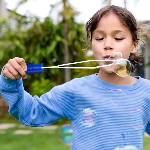 12 Pack 14.6" Large Bubble Wands for Kids Party Favors, Big Bubble Wand Bulk with Bubbles Refill Solution Toys for Carnival Christmas Fiesta Easter Basket Goodie Bag Stuffers Birthday Gifts Supplies in Kuwait