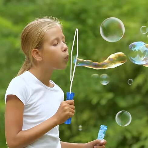 12 Pack 14.6" Large Bubble Wands for Kids Party Favors, Big Bubble Wand Bulk with Bubbles Refill Solution Toys for Carnival Christmas Fiesta Easter Basket Goodie Bag Stuffers Birthday Gifts Supplies in Kuwait