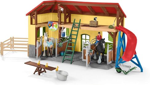 Schleich Farm World, Toy Barn Gift for Kids with Farm Animal Toys and Accessories 30-Piece Set, Ages 3+ in Kuwait