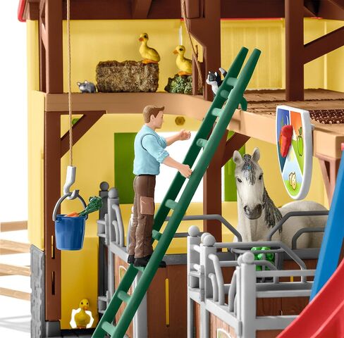 Schleich Farm World, Toy Barn Gift for Kids with Farm Animal Toys and Accessories 30-Piece Set, Ages 3+ in Kuwait