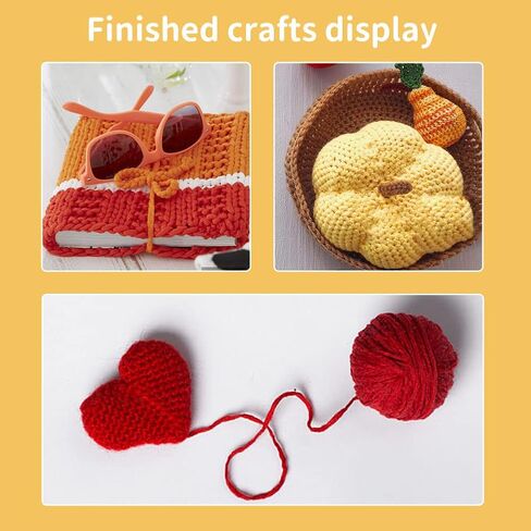 3.5mm Crochet Hook, Wooden Handle Crochet, Ergonomic Crochet with 10 PCS Stitch Markers for Arthritic Hand, and Beginners and Lovers DIY in Kuwait