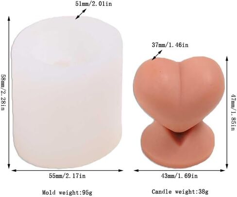 لهجة المرح عقد الحب في شكل اليد قوالب السيليكون لصنع الشموع، الراتنج، شموع الروائح، صابون الشمع المصنوع يدويا، ديكور المنزل، الحرف اليدوية in Kuwait