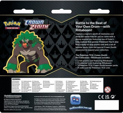 Pokemon TCG: Crown Zenith Pin Collection (One at Random) … in Saudi Arabia