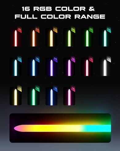 XenoSaber Xenopixel Dueling Light Saber للبالغين، V3 التحكم في الحركة الحساسة على نحو سلس سوينغ مكافحة ضوء سابر هدية، 34 خطوط الصوت تغيير لون لا نهائي، بطاقة SD 16 جيجابايت، 9 تأثيرات ضوئية 12 إشعال in Kuwait