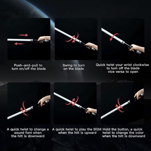 XenoSaber Xenopixel Dueling Light Saber للبالغين، V3 التحكم في الحركة الحساسة على نحو سلس سوينغ مكافحة ضوء سابر هدية، 34 خطوط الصوت تغيير لون لا نهائي، بطاقة SD 16 جيجابايت، 9 تأثيرات ضوئية 12 إشعال in Kuwait