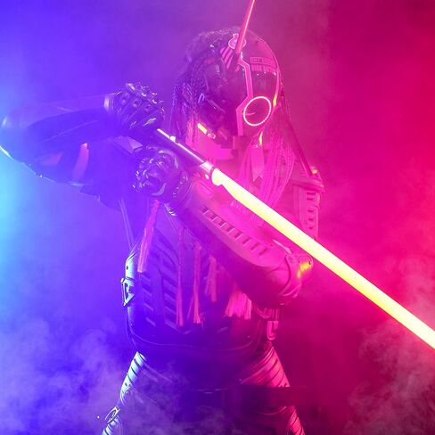 XenoSaber Xenopixel Dueling Light Saber للبالغين، V3 التحكم في الحركة الحساسة على نحو سلس سوينغ مكافحة ضوء سابر هدية، 34 خطوط الصوت تغيير لون لا نهائي، بطاقة SD 16 جيجابايت، 9 تأثيرات ضوئية 12 إشعال in Kuwait