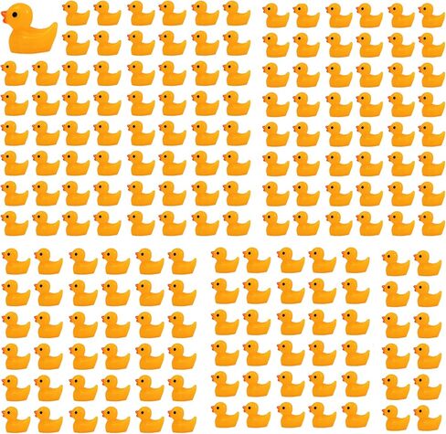 SUCCUNA 410pcs Mini Ducks Bulk Plastic Tiny Little Duck Figurines Small Animal Figures Miniature Animal for DIY Dollhouse Fairy Garden Decorations in Kuwait