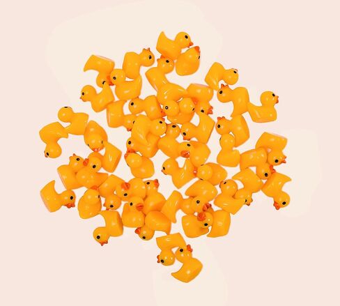 SUCCUNA 410pcs Mini Ducks Bulk Plastic Tiny Little Duck Figurines Small Animal Figures Miniature Animal for DIY Dollhouse Fairy Garden Decorations in Kuwait