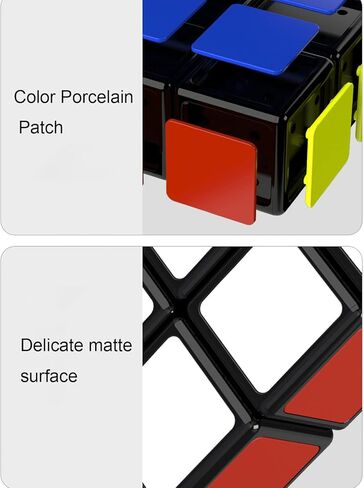 2x3x3 مكعب السرعة ألعاب QiYi مكعبة مكعبة 233 مكعب السرعة السحري الألغاز الأسود MoFangGe 2x3x3 المكعب السحري in Kuwait