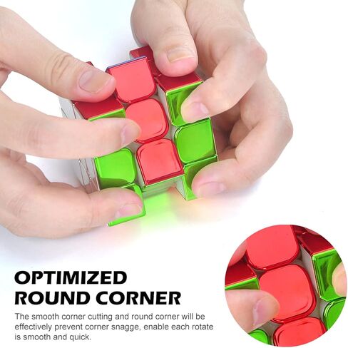 مكعب سرعة سايكلون بويز 3×3 من اكروفيك، مكعب مغناطيسي بدون ستيكر لاصق، احجية مكعب سحري عاكس 3×3×3 للاطفال والبالغين in Kuwait