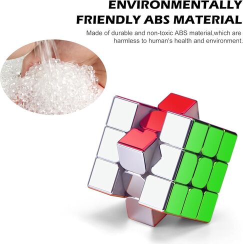 مكعب سرعة سايكلون بويز 3×3 من اكروفيك، مكعب مغناطيسي بدون ستيكر لاصق، احجية مكعب سحري عاكس 3×3×3 للاطفال والبالغين in Kuwait