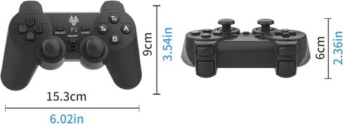 وحدة تحكم ألعاب ريترو، عصا ألعاب ريترو لاسلكية، توصيل وتشغيل ألعاب الفيديو لألعاب الحنين إلى التلفزيون، 23 لعبة مدمجة، وحدات تحكم لاسلكية مزدوجة 2.4 جيجا، مخرج HDMI 4K in Kuwait
