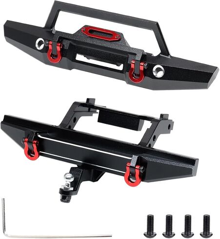 GTHELE Front&Rear Bumper Aluminum for Traxxas 1/18 TRX4M Defender Upgrade Parts RC Crawler Car in Saudi Arabia