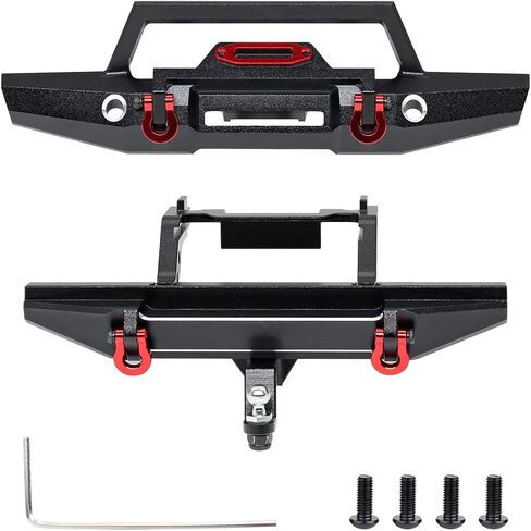 GTHELE Front&Rear Bumper Aluminum for Traxxas 1/18 TRX4M Defender Upgrade Parts RC Crawler Car in Saudi Arabia
