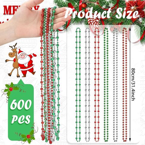 Kigeli Mardi Gras Beads Necklaces Bulk Metallic Costume Beaded Necklaces Multi Colors Necklaces Bundle for Party Decor Gifts in Saudi Arabia