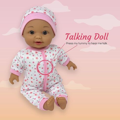 12 Inch Baby Dolls for 3 Year Old Girls - Soft Body Interactive Baby Doll That Can Talk, Cry, Sing and Laugh - Makes Cute Gibberish Sounds - in Saudi Arabia