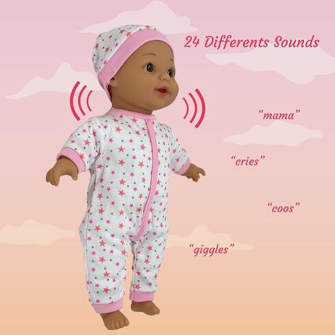 12 Inch Baby Dolls for 3 Year Old Girls - Soft Body Interactive Baby Doll That Can Talk, Cry, Sing and Laugh - Makes Cute Gibberish Sounds - in Saudi Arabia