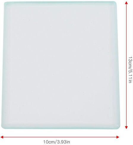 Sheens Leather Polishing Tempered Glass, Toughened Tempered Glass Slicker Burnisher Plate 130 x 100 x 8mm DIY Leather Craft Glass Slicker for Burnishing in Saudi Arabia