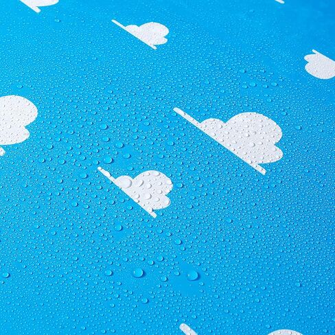 HHLCWA 3 Pack Cartoon Story Party Tableclo، أحادية الاستخدام غطاء طاولة بلاستيكي بسحاب أزرق سماوي أبيض لتزيين حفلات أعياد الميلاد، 87.9 × 51.8 بوصة in Kuwait