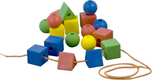 Miniland Educational - Giant Beads and Laces (40 Pieces and 10 Laces) in Saudi Arabia