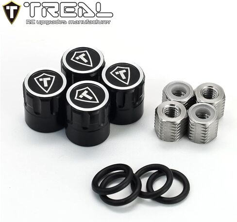 أغطية مركز العجلات TREAL 1.9 M4 صواميل (4P) لزاحف 1/10 RC TRX4 المحوري SCX10 III SCX10 II Capra (أخضر) in Kuwait