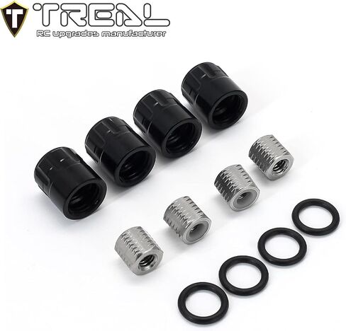 أغطية مركز العجلات TREAL 1.9 M4 صواميل (4P) لزاحف 1/10 RC TRX4 المحوري SCX10 III SCX10 II Capra (أخضر) in Kuwait