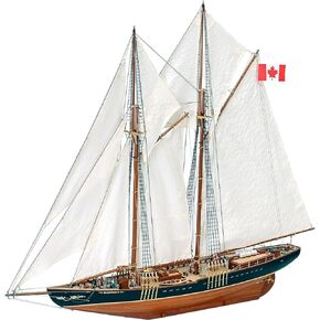 Artesanía Latina - مجموعة نماذج السفينة الخشبية - قارب الصيد الكندي ومركب Regatta Schooner، Bluenose II - موديل 22453، مقياس 1:75 - نماذج للتجميع - المستوى المتوسط in Kuwait