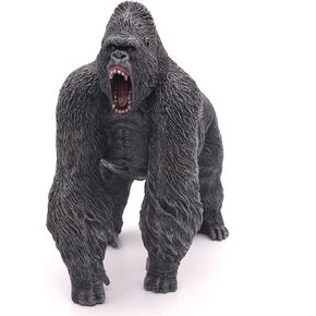 5.63" Tall King Kong Toys Rampage Gorilla Figurine Ape Model Figure Wild Life Toy Realistic Animal Statue for Kids Birthday and Home Decoration (Black)