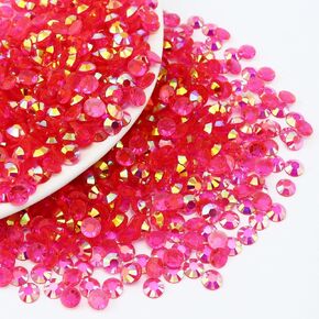 10000PCS 2mm Resin Flatback Rhinestone, Transparent Light Pink AB Flatback Jelly Rhinestones for Crafts, Tumblers, Mugs, Bottles, Nails, Loose Bling Diamond Gems Stone in Kuwait