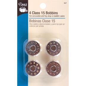 Dritz Class 15 Reusable, 4 Count, Metal Bobbins, Nickel in Saudi Arabia