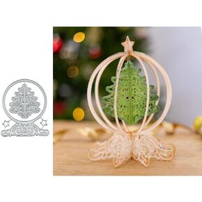 DDeehs Christmas Crystal Ball Metal Die Cuts ,Christmas Tree Star Card Cutting Dies Cut Stencils DIY Scrapbooking Album Embossing Paper Card Art Craft Card Making in Saudi Arabia