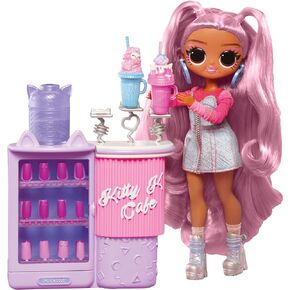 LOL Surprise OMG Sweet Nails – Kitty K Café with 15 Surprises, Including Real Nail Polish, Press On Nails, Sticker Sheets, Glitter, 1 Fashion Doll, and More! – Great Gift for Kids Ages 4+ in Kuwait