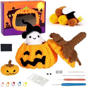 EAZYIN Beginners Crochet Kit with Easy Peasy Yarn as seen on Shark Tank - with Step-by-Step Video Tutorials