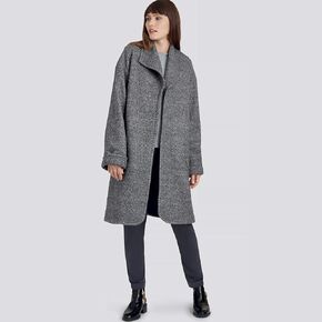 البساطة (XXS-XS-S-M-L-XL-XXL) SS9187A سترة ومعطف ملائم بشكل مريح من Misses، وتفاصيل جيب الأكمام تتضمن ياقة من الفرو، وأساور أكمام وحزام من الجلد السويدي أو الجلد in Saudi Arabia