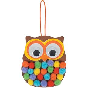 مجموعة أدوات زينة البومة بوم بوم - تصنع 12 قطعة - حرف يدوية للأطفال والأنشطة المنزلية الممتعة in Kuwait