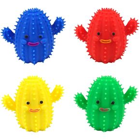 4 قطع من كرات الضغط على شكل صبار ألعاب سكويشيز فيدجيت كرات وردي أخضر أزرق أحمر سكويشيز ألعاب كروية لتخفيف التوتر للبالغين والأطفال وتخفيف القلق والكرات الحسية الضغط على الكرة in Kuwait