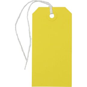 JAM PAPER Gift Tags with String - Medium - 4 3/4 x 2 3/8 - Red - Bulk 100/Pack in Saudi Arabia