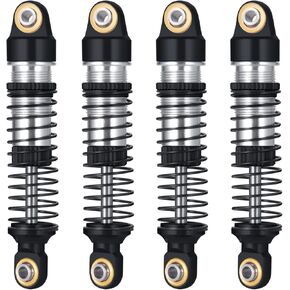 4pcs Metal RC Shocks 51mm Shock Absorber for 1:18 TRX4-M TRX4M Truck Upgrade (Black)