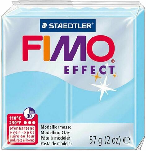 فيمو صلصال تشكيل فرن بوليمر سوفت اند ايفكت - 57 جرام - مجموعة من 8 قطع - درجات زرقاء in Kuwait