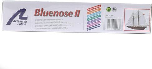 Artesanía Latina - مجموعة نماذج السفينة الخشبية - قارب الصيد الكندي ومركب Regatta Schooner، Bluenose II - موديل 22453، مقياس 1:75 - نماذج للتجميع - المستوى المتوسط in Kuwait