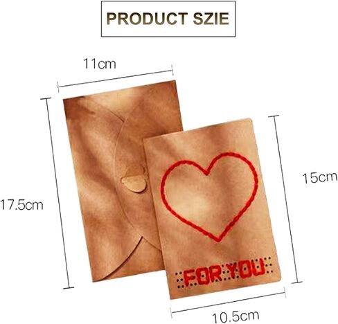 بطاقات تهنئة متنوعة، 4 عبوات من ورق الكرافت البني 4 تصميمات زهور من بطاقات تهنئة من الزهور المجففة مع أظرف وملصقات وخيوط، وبطاقات ملاحظات فارغة لصديق (6.5 × 4.3 بوصة) in Kuwait