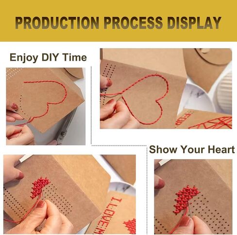 بطاقات تهنئة متنوعة، 4 عبوات من ورق الكرافت البني 4 تصميمات زهور من بطاقات تهنئة من الزهور المجففة مع أظرف وملصقات وخيوط، وبطاقات ملاحظات فارغة لصديق (6.5 × 4.3 بوصة) in Kuwait