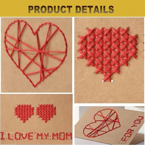 بطاقات تهنئة متنوعة، 4 عبوات من ورق الكرافت البني 4 تصميمات زهور من بطاقات تهنئة من الزهور المجففة مع أظرف وملصقات وخيوط، وبطاقات ملاحظات فارغة لصديق (6.5 × 4.3 بوصة) in Kuwait