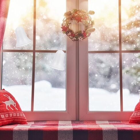 كرة إسفنجية لعيد الميلاد 10 قطع من جرس جلجل عيد الميلاد، زينة جرس عيد الميلاد من الإسفنج الأبيض لشجرة عيد الميلاد، شماعات باب جرس شجرة عيد الميلاد، إكليل من لوازم إكليل الكرة المصنوعة من الإسفنج in Saudi Arabia
