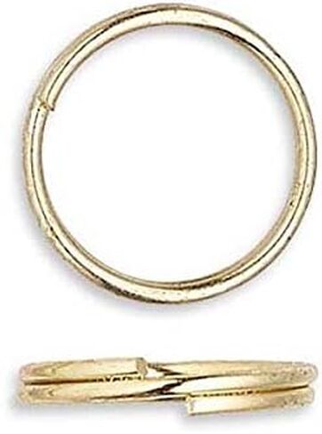 100 Plated Steel 8mm Round Double Loop Split Ring Jewelry Findings (Antique Bronze) in Saudi Arabia