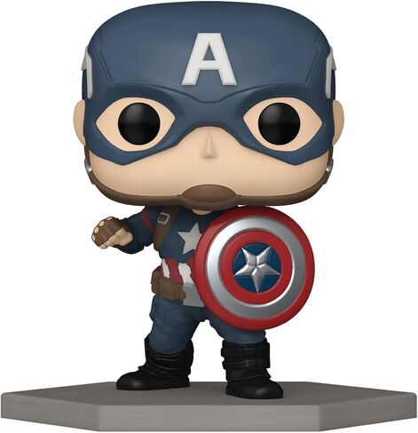 Funko Pop! Marvel: Captain America: Civil War Build A Scene - Captain America, Amazon Exclusive, Figure 12 of 12 in Saudi Arabia