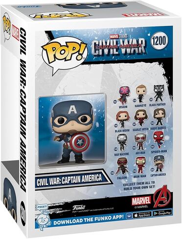 Funko Pop! Marvel: Captain America: Civil War Build A Scene - Captain America, Amazon Exclusive, Figure 12 of 12 in Saudi Arabia