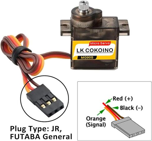 LK COKOINO 8 قطع Mg90s مايكرو سيرفو 9 جرام محرك سيرفو المعادن جير لمشروع التوت بي أردوينو الذراع الذكية روبوت سيارة طائرة RC طائرة هليكوبتر قارب in Kuwait